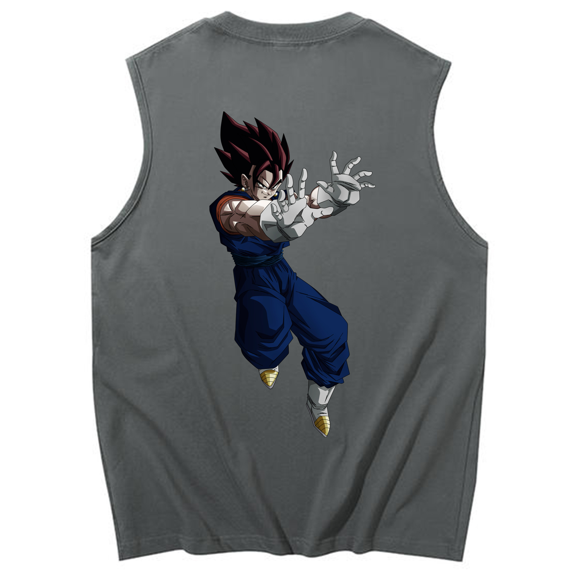 （画像用） ドラゴンボール ベジット DRAGON BALL Vegetto コットン100％タンクトップ（背面プリント）